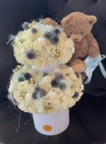 NO.21 Ivory Rose Tower With Teddy - Image 4