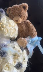 NO.21 Ivory Rose Tower With Teddy - Image 2
